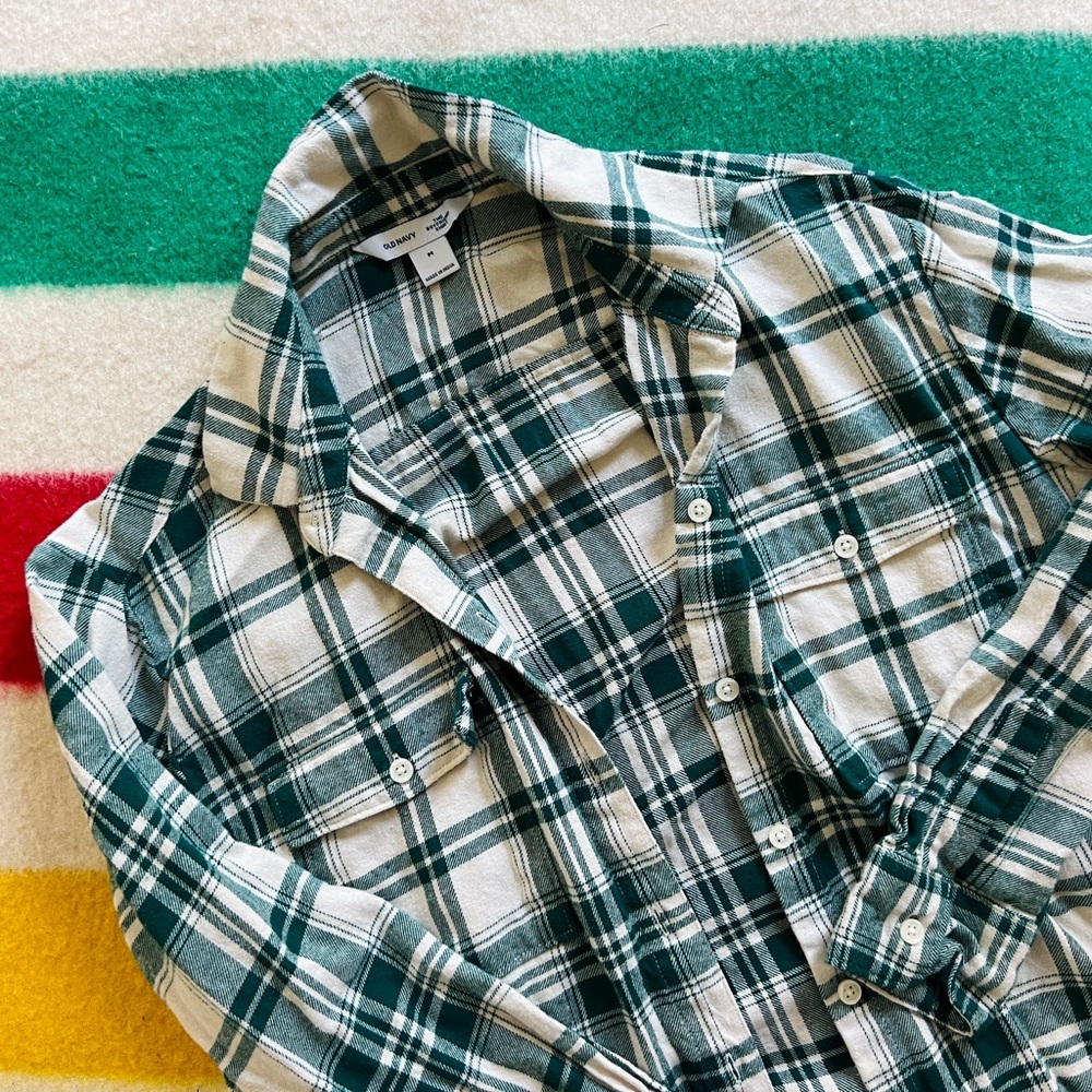 Men's Green Plaid Shirt